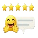 Star rating icon representing over 2000 positive customer reviews